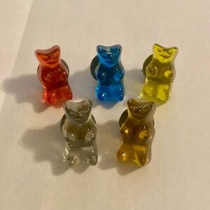 Katy Perry x Romeing Panda Resin Gummy Bear Stud Tie Tack Pin